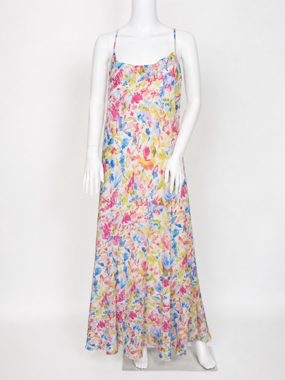 Abercrombie & Fitch Watercolor Floral Maxi Slip Dress L